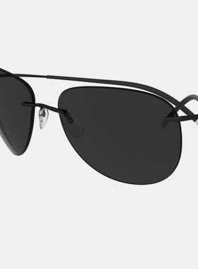 Silhouette诗乐太阳镜 男士开车无框钛架眼镜偏光墨镜驾驶镜 8697