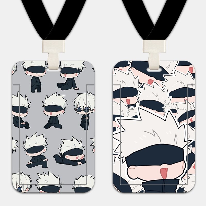 咒术回战 门禁卡套带挂绳挂脖滑盖式塑料硬壳证件套咒术回战 五条悟 狗卷 图片价格品牌报价 原仓数据