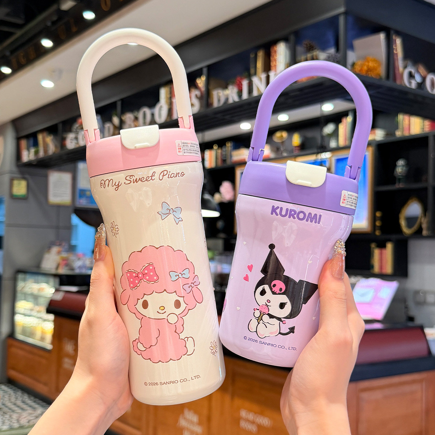 三丽鸥美乐蒂儿童吸管保温杯女生