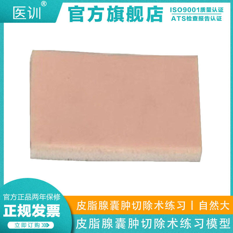 医训 yx/lv5-1皮脂腺囊肿切除术练习模型临床外科手术缝合术操作训练