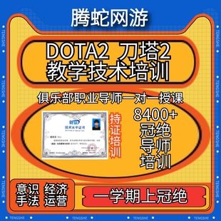 刀塔DOTA2一学期上流芳英雄教学操作指导拜师收徒代练上分攻略