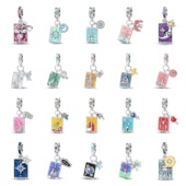 潘家风格 铜镀银吊坠DIY饰品配件手链项链配饰小众轻奢塔罗牌系列