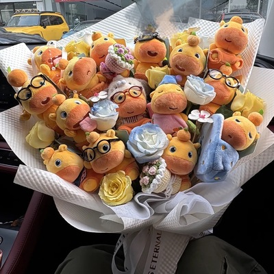 正版水豚噜噜毛绒玩偶挂件书包包钥匙扣挂饰公仔周边生日礼物女生