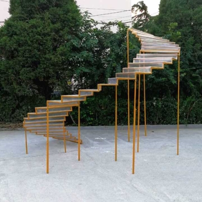 厂新新款婚庆w道具欧式梦幻云梯阳光楼梯婚礼布置舞台背景商场库