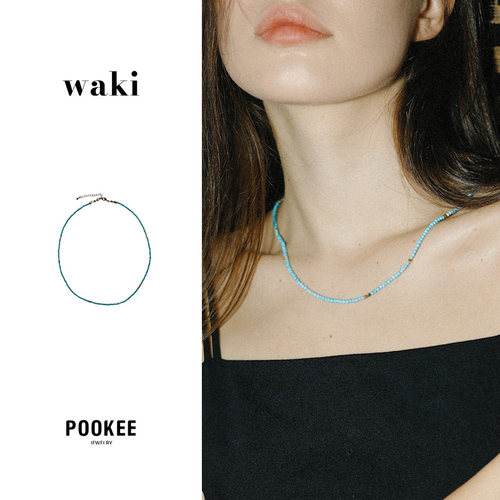 waki心动浪花项链原创