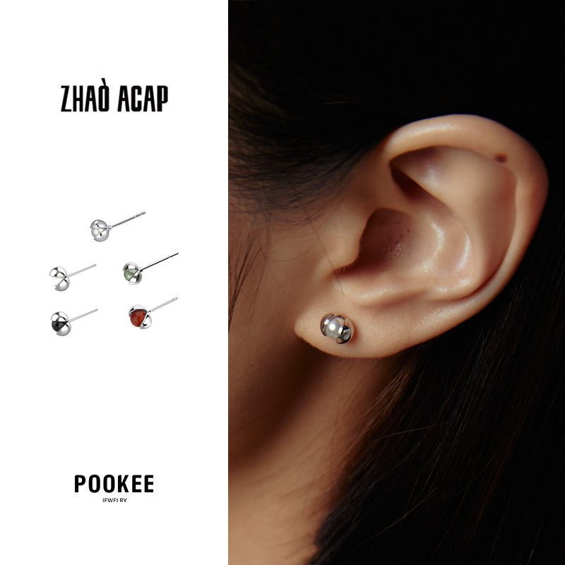 ZHAO 一颗花椒耳钉女款2024新款原创小众设计高级感耳饰爆款时尚 饰品/流行首饰/时尚饰品新 耳钉 原图主图
