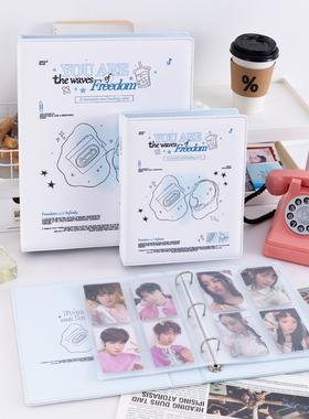 音乐畅想A4九宫格四宫格卡册小卡明信片镭射票收纳册活页相册本生写拍立得相册六寸小众高颜值卡册大容量