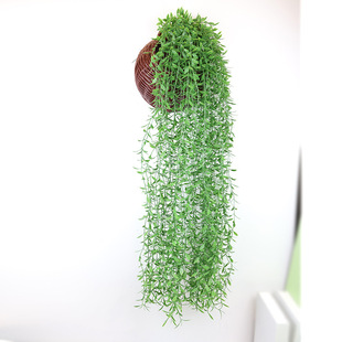 仿真柳条装饰挂墙塑料垂柳吊壁挂婚庆室内遮挡绿植过江龙藤条柳叶