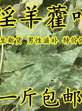 淫羊霍叶 1斤包邮 淫羊藿 野生仙灵脾灸羊藿叶洋火叶 500克中药材
