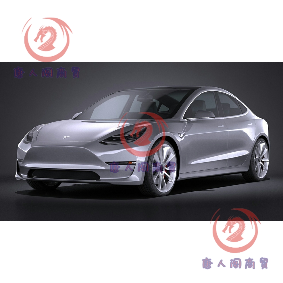 特斯拉电动汽车C4D模型3D建模Vray渲染设计素材3dmax/maya源文件