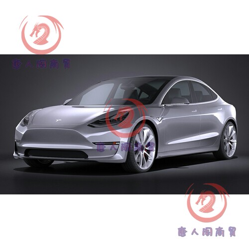 特斯拉电动汽车C4D模型3D建模Vray渲染设计素材3dmax/maya源文件