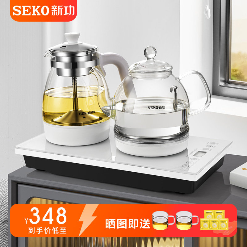 .震普 WJ- B390_1603050646新功底部上水烧水壶自动上水玻璃煮茶