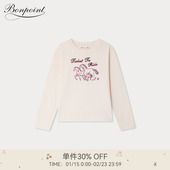 Bonpoint童装 T恤衫 新品 2025秋冬女大童小马图案长袖