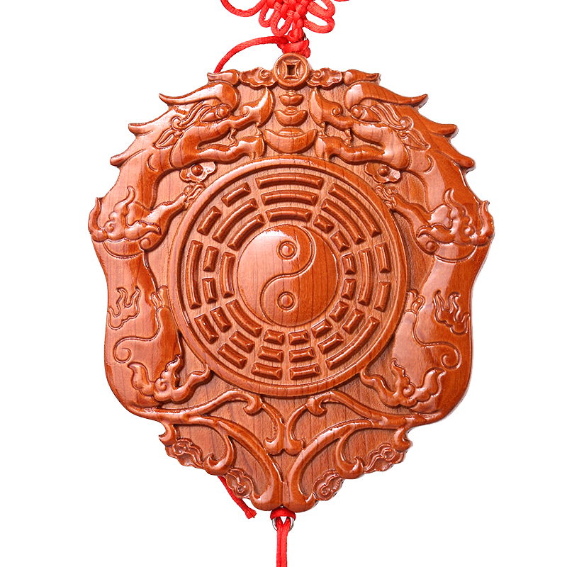 桃木中国貔貅木雕挂件