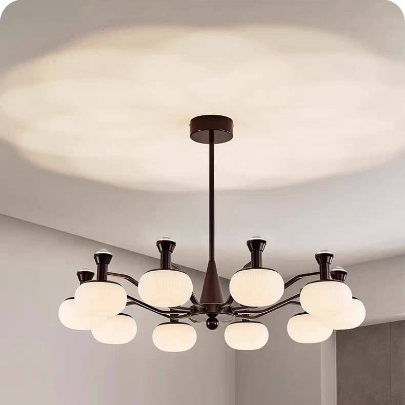 中古风客厅吊灯美式大厅主灯法式书房灯餐厅灯南洋风灯具全光谱