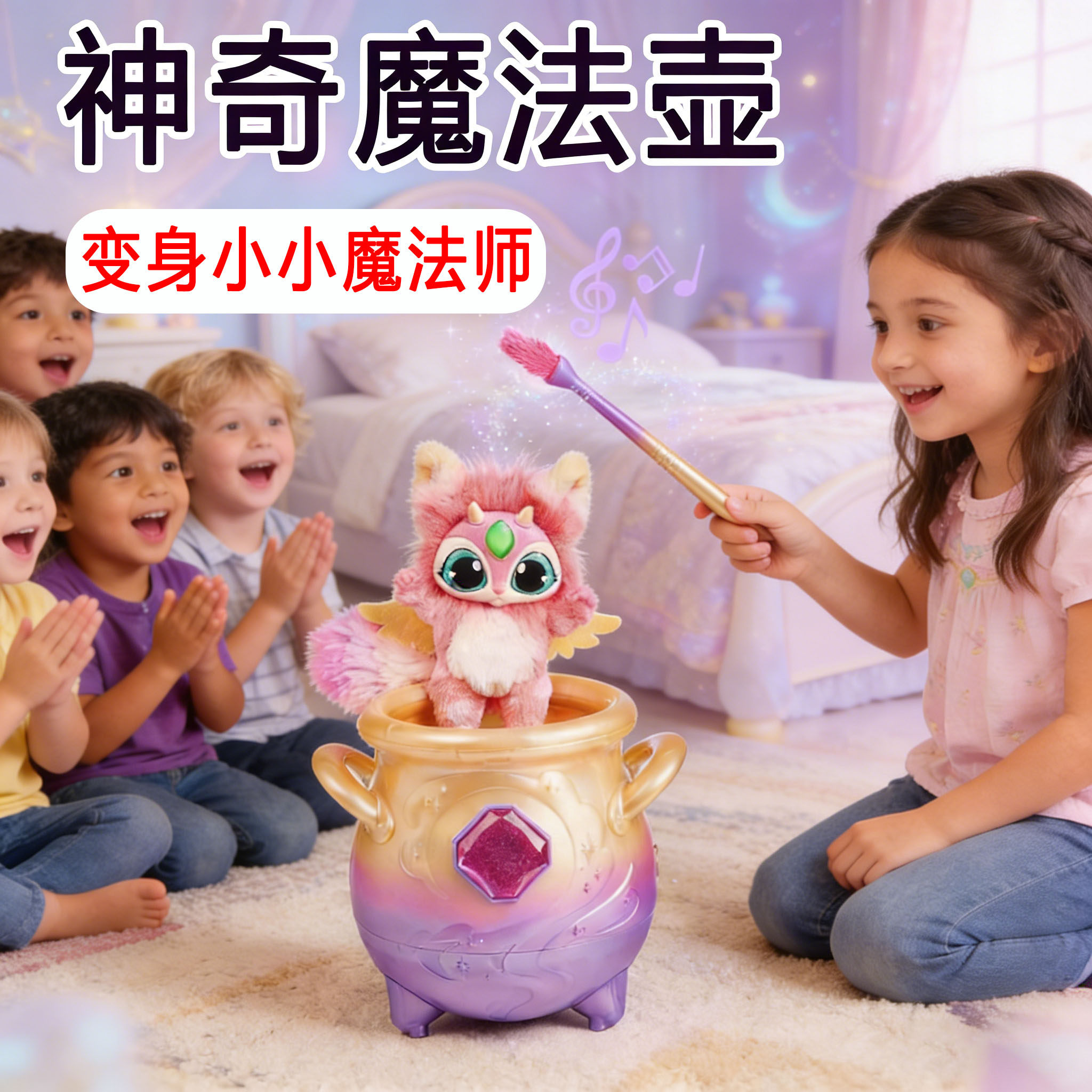 Magic Mixies二代神奇魔法壶魔法锅迷你魔宠精灵缪斯快乐玩具儿童