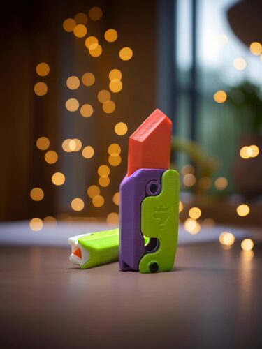 3D重力萝卜刀解压把玩