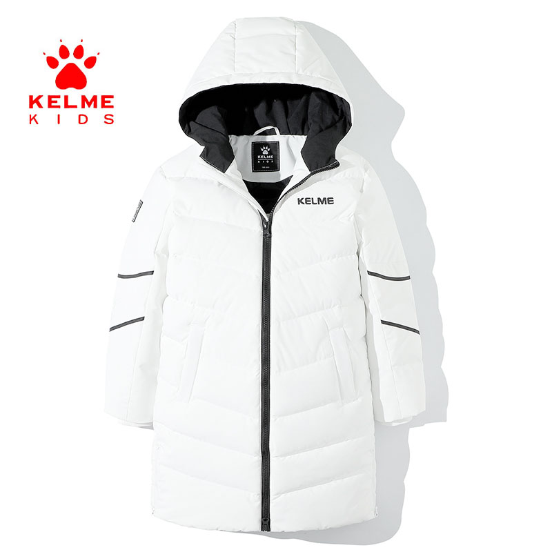 KELME KIDS卡尔美儿童羽绒服保暖中长款外套加厚保暖足球训练上衣