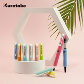日本Kuretake吴竹美文字笔书信笔钢笔式 弹性硬笔小楷抄经笔勾线笔自带墨水墨囊可换替芯小号秀丽笔