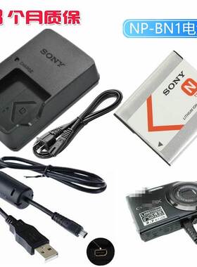 适用 索尼DSC-W320 J20 W520 W620 W670照相机电池+充电器+数据线