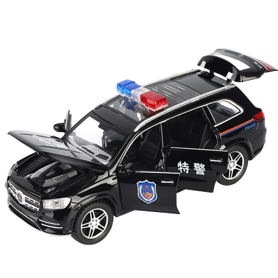 儿童警车玩金巴士仿真汽车模型