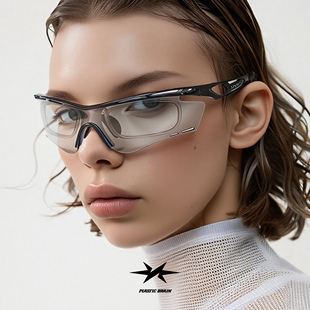 PLASTIC BRAIN轻薄机能感小众户外运动滑雪镜骑行墨镜防紫外线