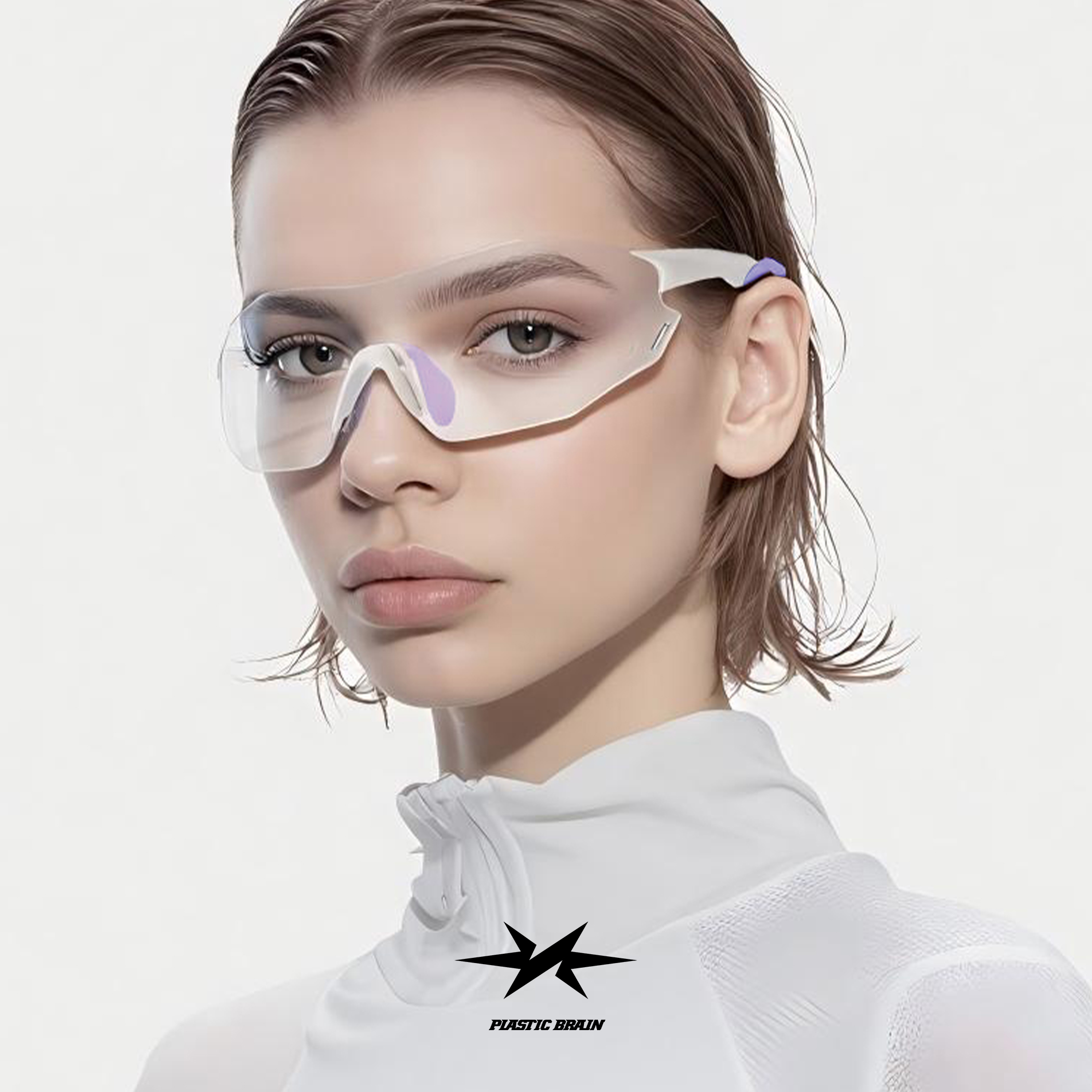 PB塑料脑袋骑行变色偏光运动眼镜