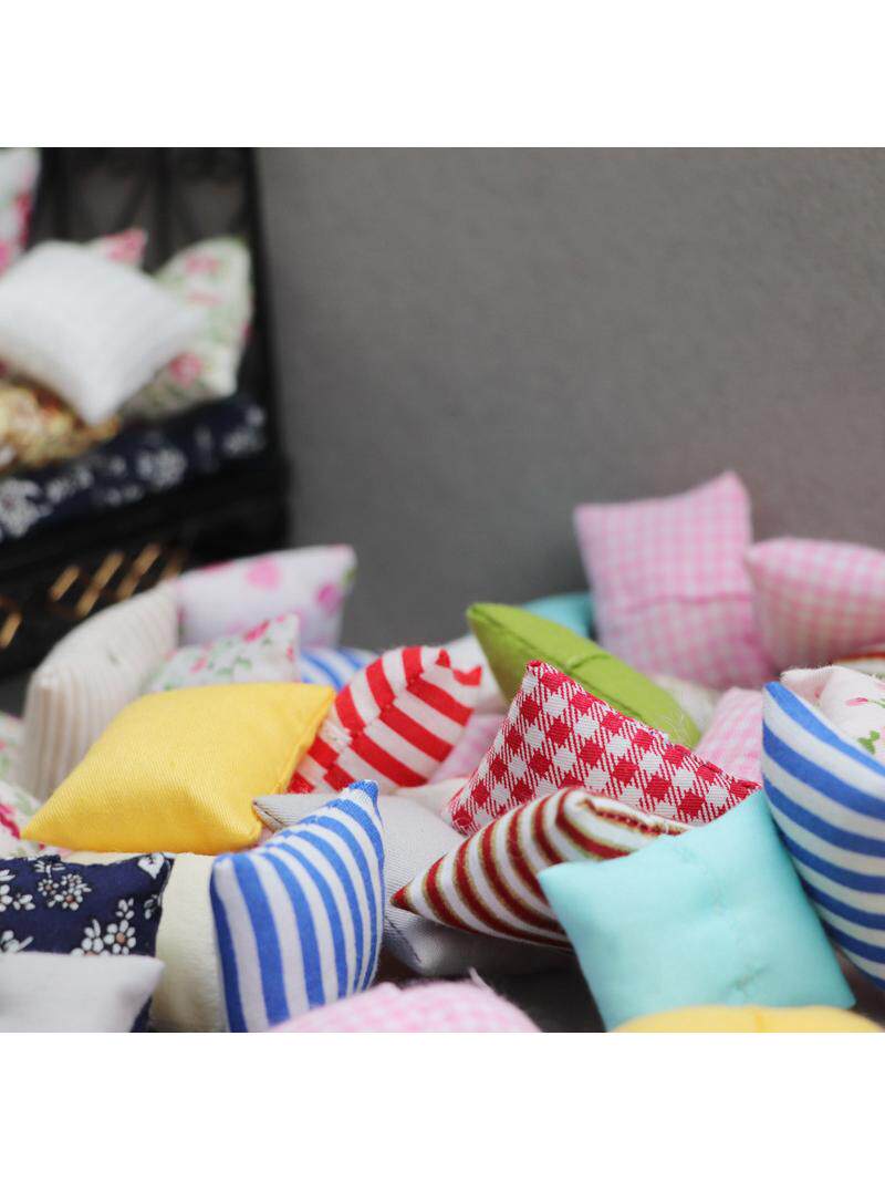 1:12 인형 집 인형 집 미니 인형 OB11 액세서리 베개 소파 베개 인형 모델 액세서리