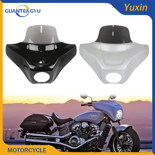 适用印第安侦察兵 轻骑兵Bobber摩托车改装新款车头罩快拆导流罩
