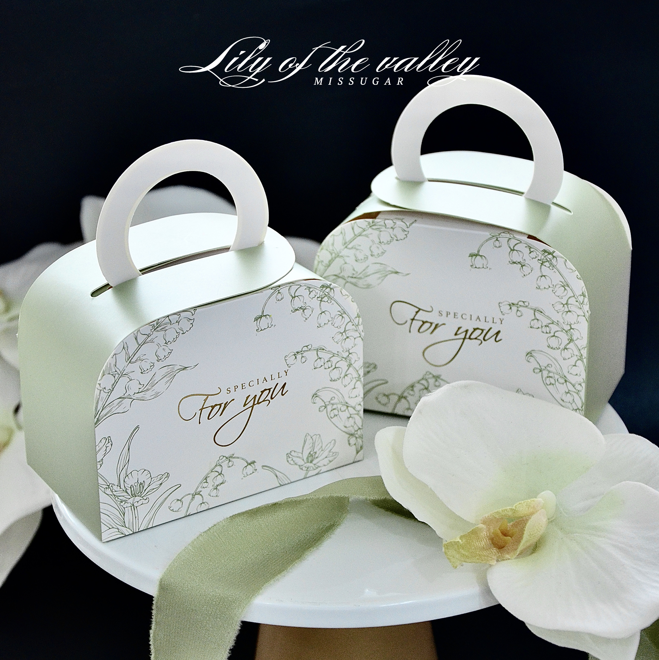 结婚婚礼喜糖盒简约小清新8-12颗