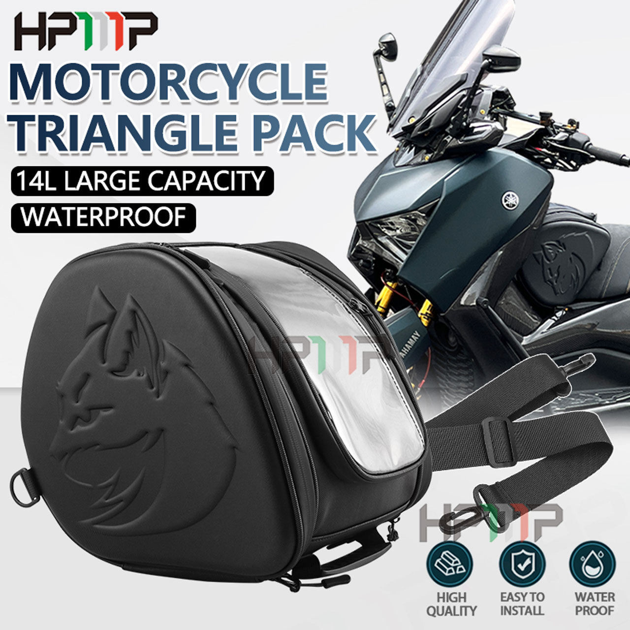 适用于X MAX300摩托车油箱包ADV160/N MAX储物包踏板车通用背包