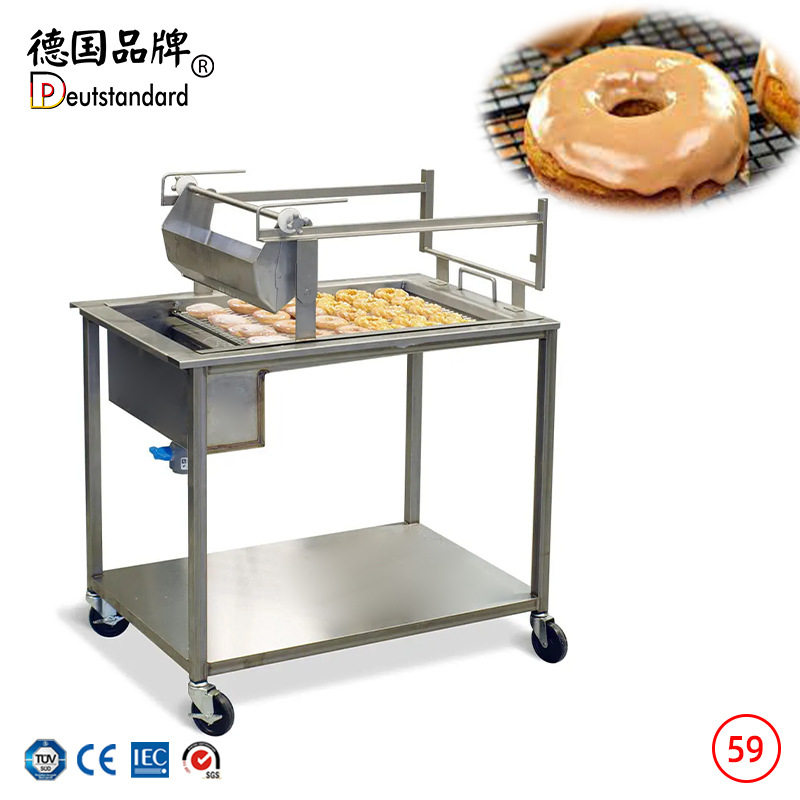 商用巧克力浇注机手工燕麦朱古力淋面设备可可脂裹涂机巧克力上浆
