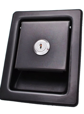 SK1-739工业门锁 黑色 振动设备改装车特种车辆平面锁机罩锁