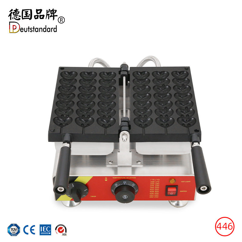 商用华夫饼机电热蛋糕松饼华夫串机电饼铛摆摊鸡蛋心形华夫串设备