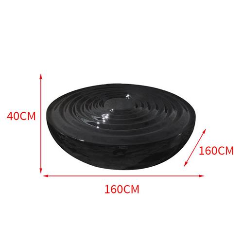 售楼处酒店大堂水波纹玻璃钢雕塑底座大型流水落地工艺品雕塑摆件