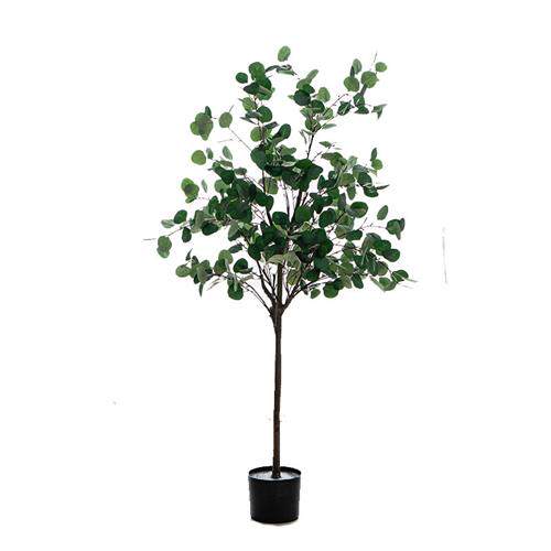 仿真尤加利树绿植盆栽金钱树大型室内北欧客厅假植物摆件网红装饰