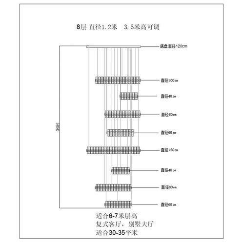 别墅楼梯长吊灯现代简约loft复式楼中空大厅灯北欧led公寓客厅灯,家装灯饰光源,客厅吊灯,淘宝优惠券,粉丝福利购,淘宝优惠卷