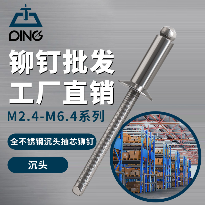 全304不锈钢沉头抽芯铆钉直销