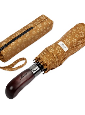 英国Balios雨伞自动双层男士商务贵族伞实木手柄折叠伞送情人礼物