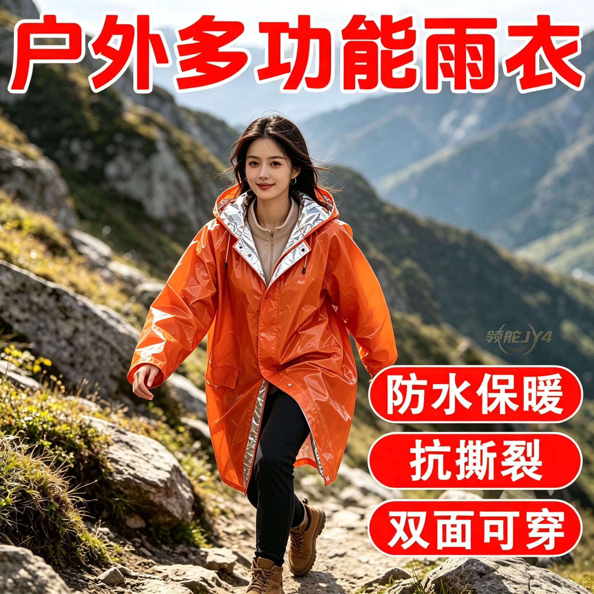 野外急救雨衣露营便携登山徒步应急雨披户外保温保暖铝箔衣挡风