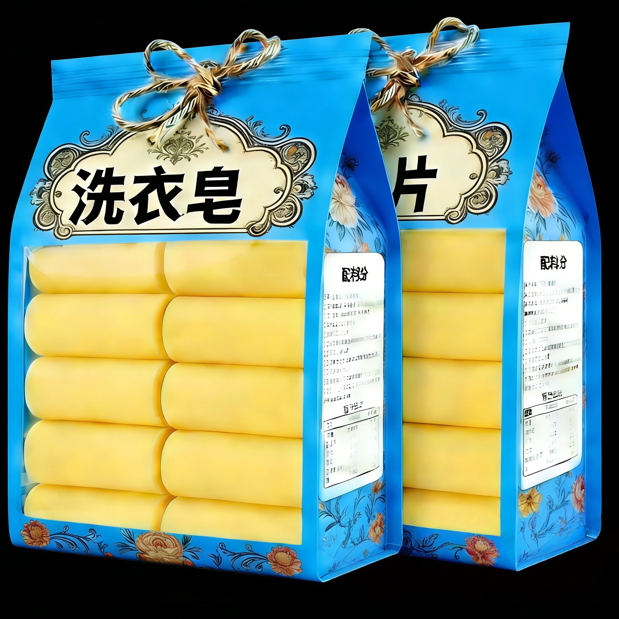 200g圆柱透明洗衣皂去污增白