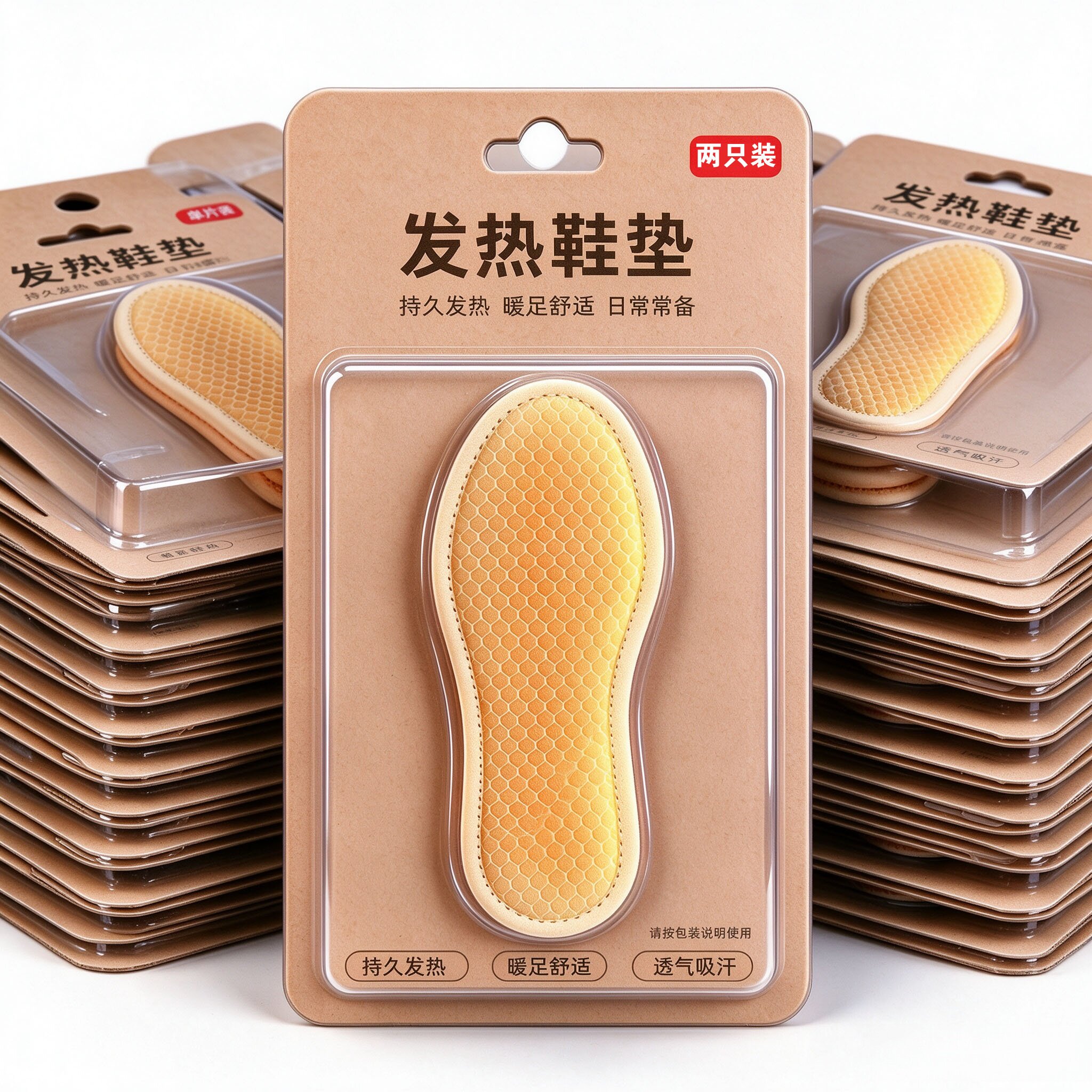 发热鞋垫女自发热鞋垫男加热鞋垫艾草发热鞋垫自热鞋垫脚垫暖足贴