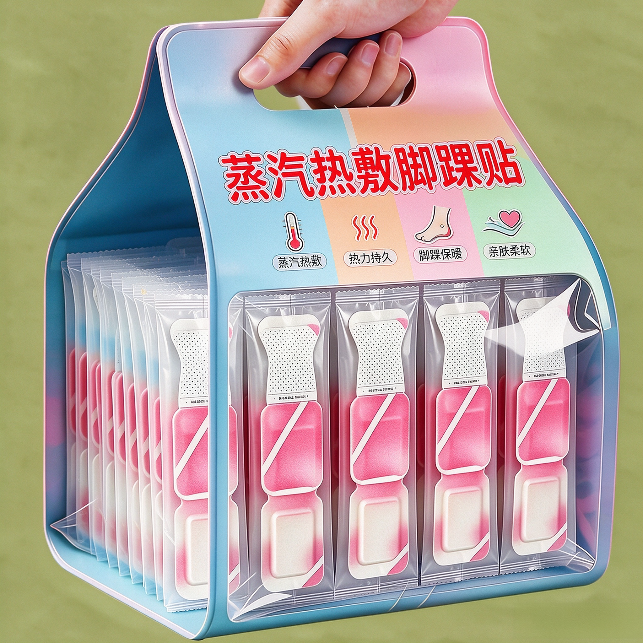 三阴交热敷贴脚踝保暖艾草艾灸贴茱萸脚腕足贴穴位自发热手脚冰凉