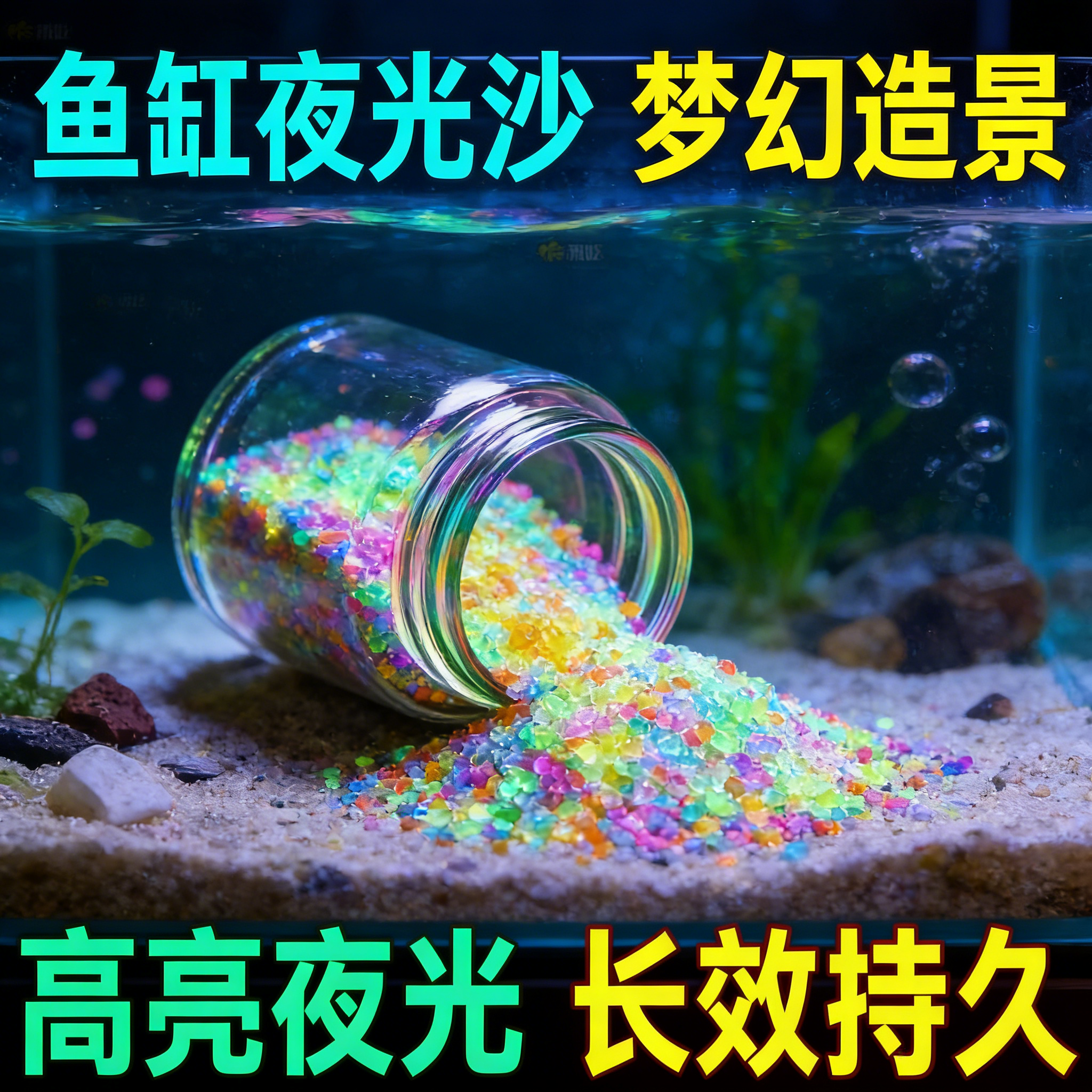 夜光超亮彩虹许愿瓶沙