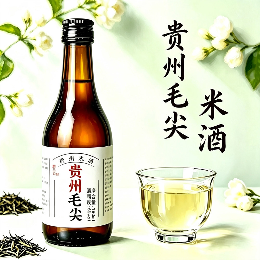 贵州毛尖茉莉花香微醺低度甜酒图片