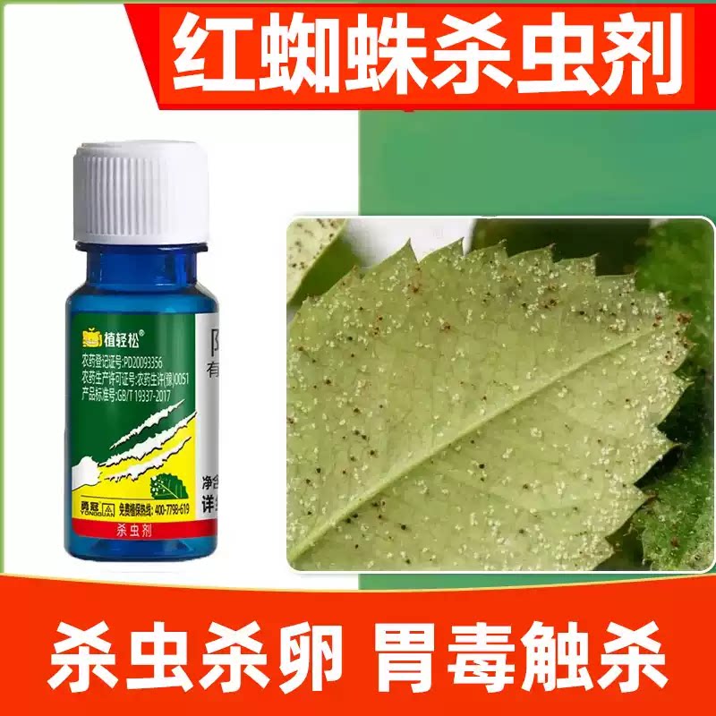 红白蜘蛛正品药月季玫瑰茉莉花卉植物杀虫杀螨剂花药阿维菌素家用