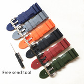 panerai手表带适用胖大海表带针扣22 24mm配件男硅胶沛纳海表带