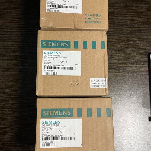 可维修塑料外壳式断路器，3VT8020-1AA03-0AA0议价