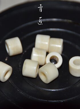 天然牦牛骨大孔桶珠文玩编织隔珠散珠星月金刚椰壳佛珠配饰diy