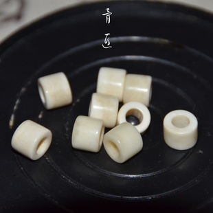 天然牦牛骨大孔桶珠文玩编织隔珠散珠星月金刚椰壳佛珠配饰diy
